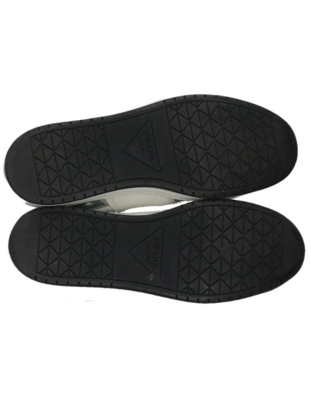 Prada Triangle Logo Low Cut Sneakers - Picture 3 of 5